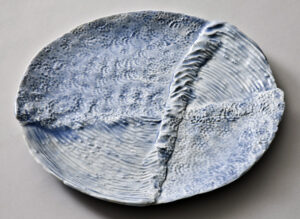 Rundt fad, porcelæn